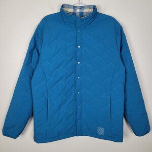 Rabbit Running Men's Dawn To Dusk Jacket Wind Water Resistant Blue Size L